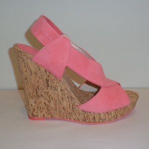 Pelle Moda DANA Coral Kid Suede Wedge Sandals